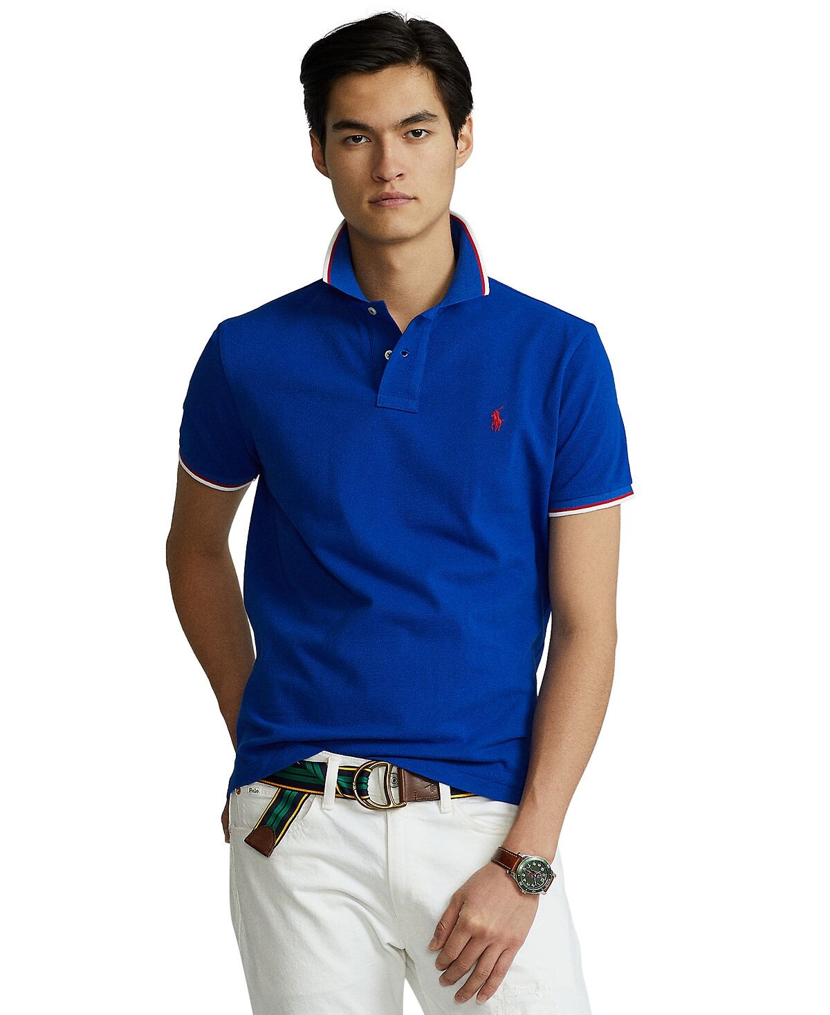 

Мужская рубашка-поло в сетку Polo Ralph Lauren