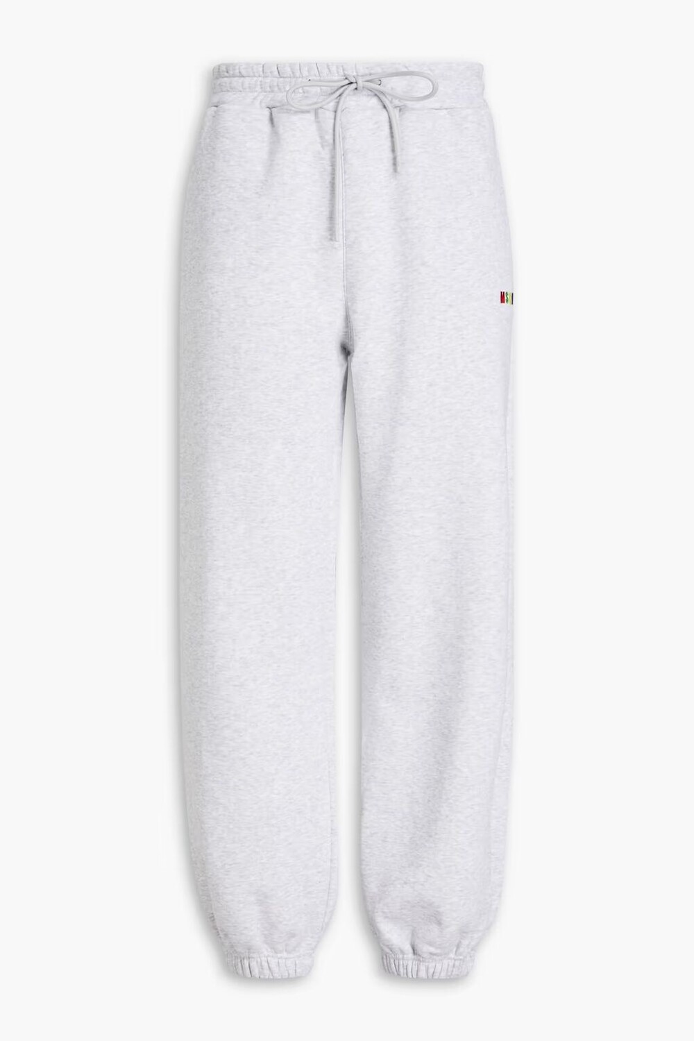 

Спортивные брюки из флиса с вышивкой Msgm, светло-серый