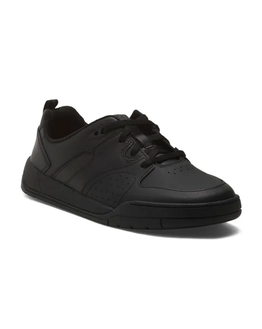 

Кожаные школьные туфли широкой ширины (Little Kid, Big Kid) Clarks, цвет Black Leather