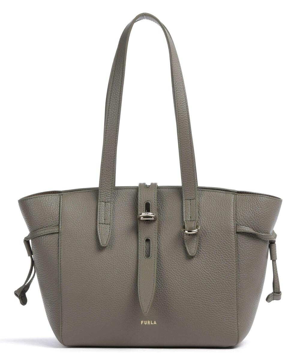 

Сумка через плечо Net S из зерненой кожи Furla, хаки
