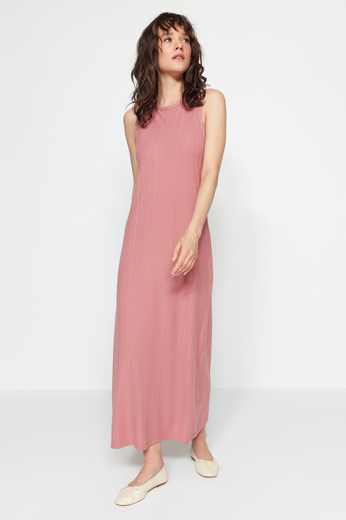 Платье - Розовое - Shift Trendyol Modest, розовый