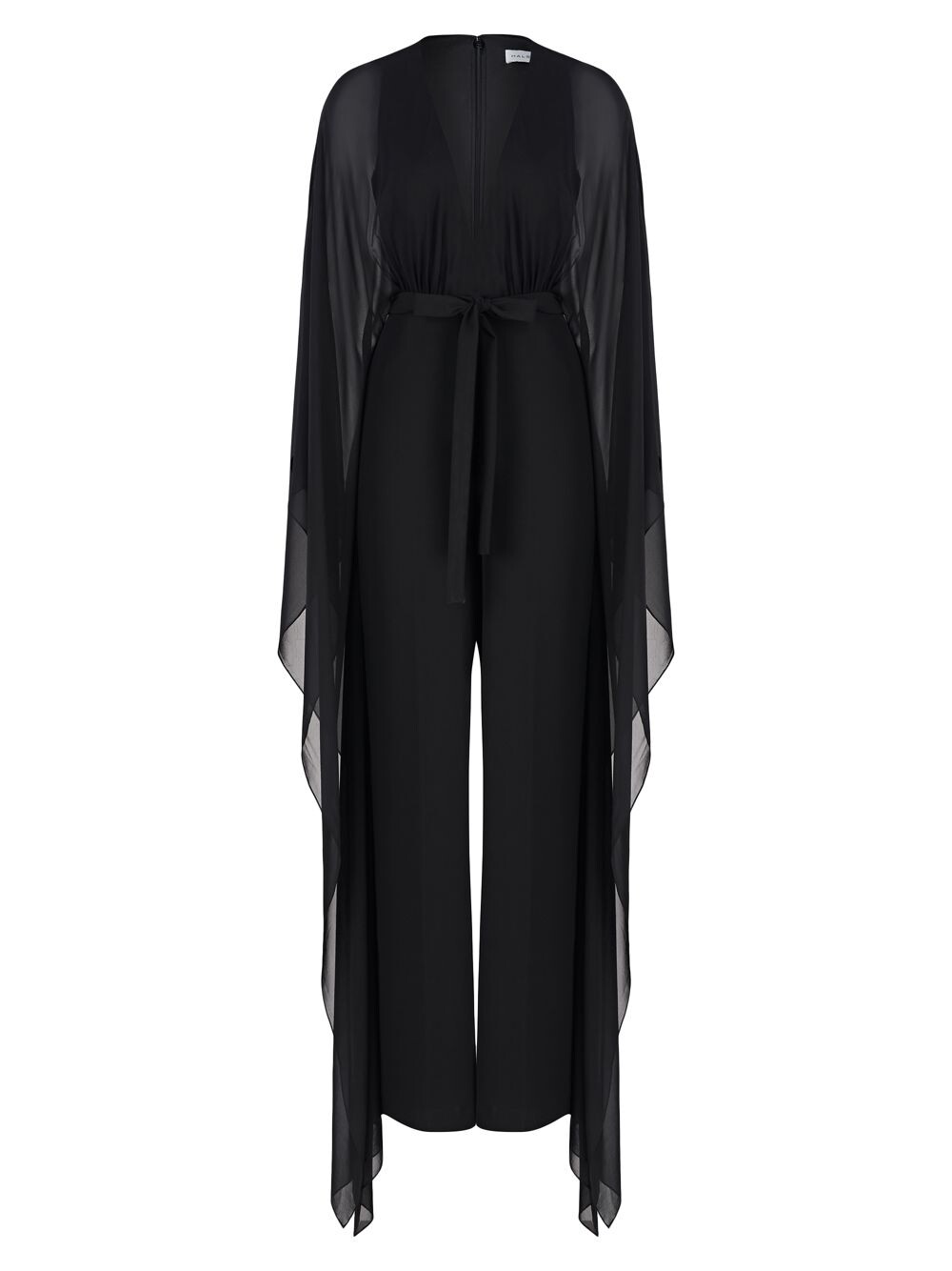 

Шифоновый комбинезон Esme Halston, черный