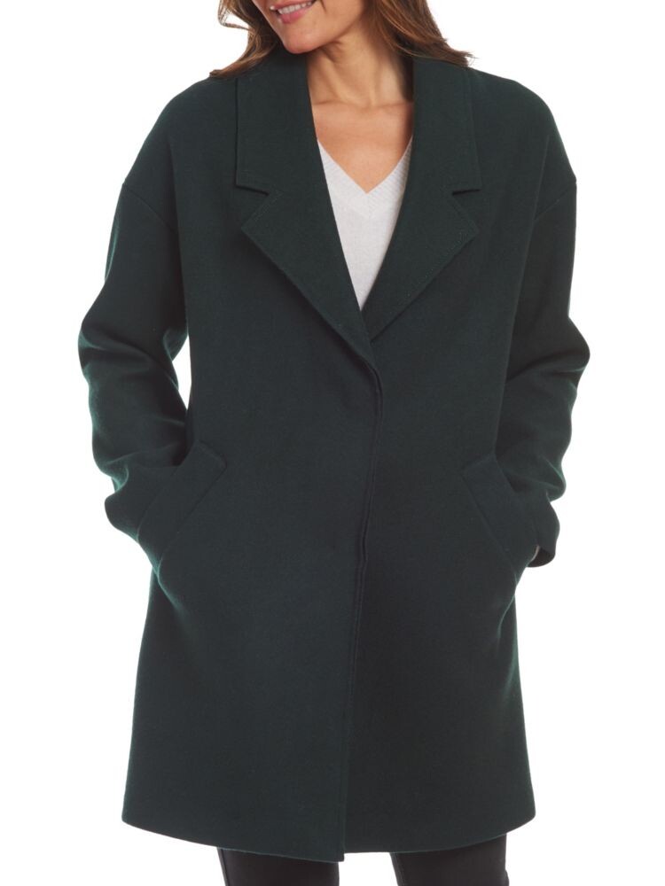 

Пальто свободного кроя из смесовой шерсти Nine West, цвет Forest Green