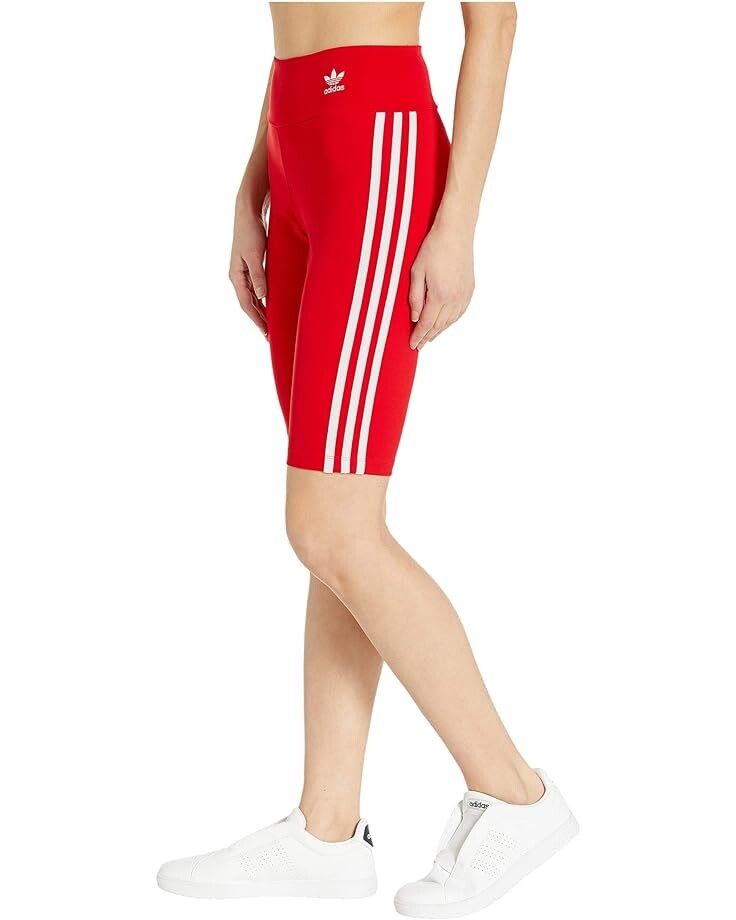 

Шорты Adidas adiColor Biker Shorts, цвет Lush Red/White