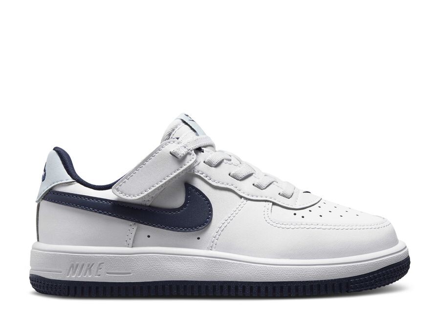 

Кроссовки Nike Force 1 Low EasyOn PS, цвет White Midnight Navy