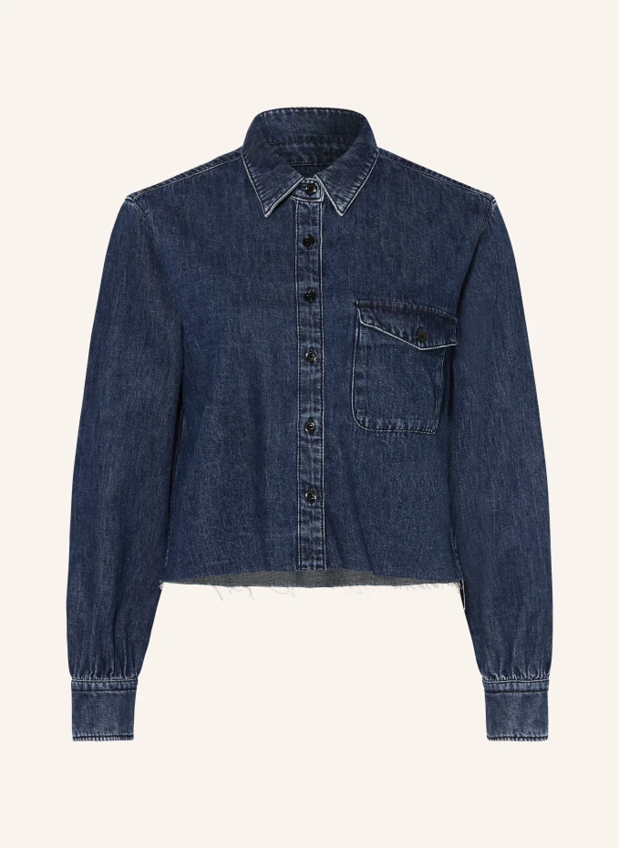 

Укороченная джинсовая блузка Rag & Bone, синий
