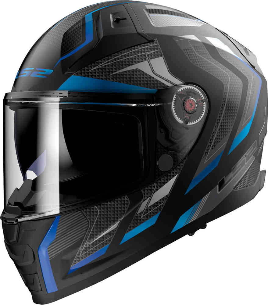 FF811 Vector II Шлем Ализера LS2, черный матовый/синий метрический шлем vector ii ls2