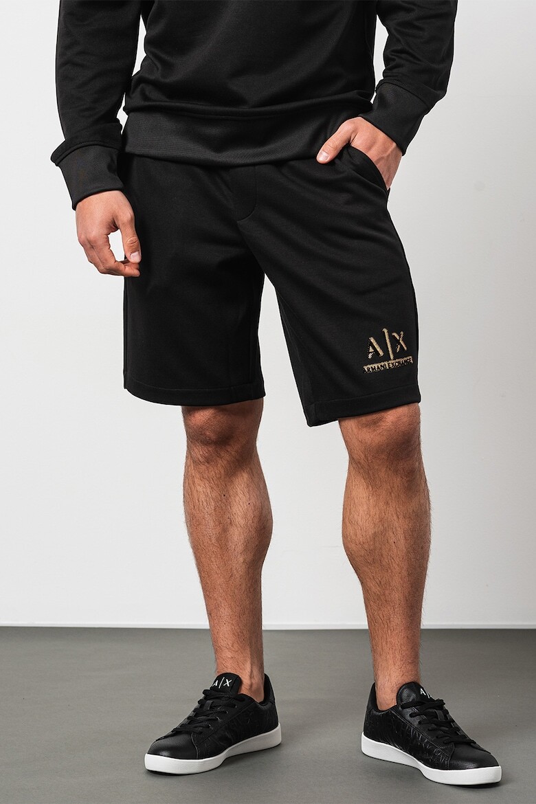 

Шорты с логотипом Armani Exchange, черный
