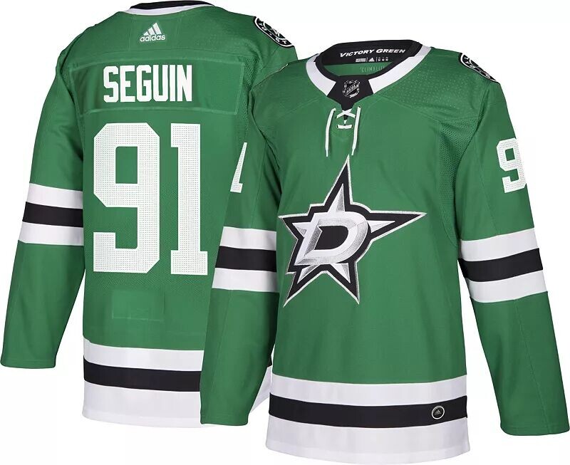 

Мужская домашняя майка Adidas Dallas Stars Tyler Seguin #91 Authentic Pro
