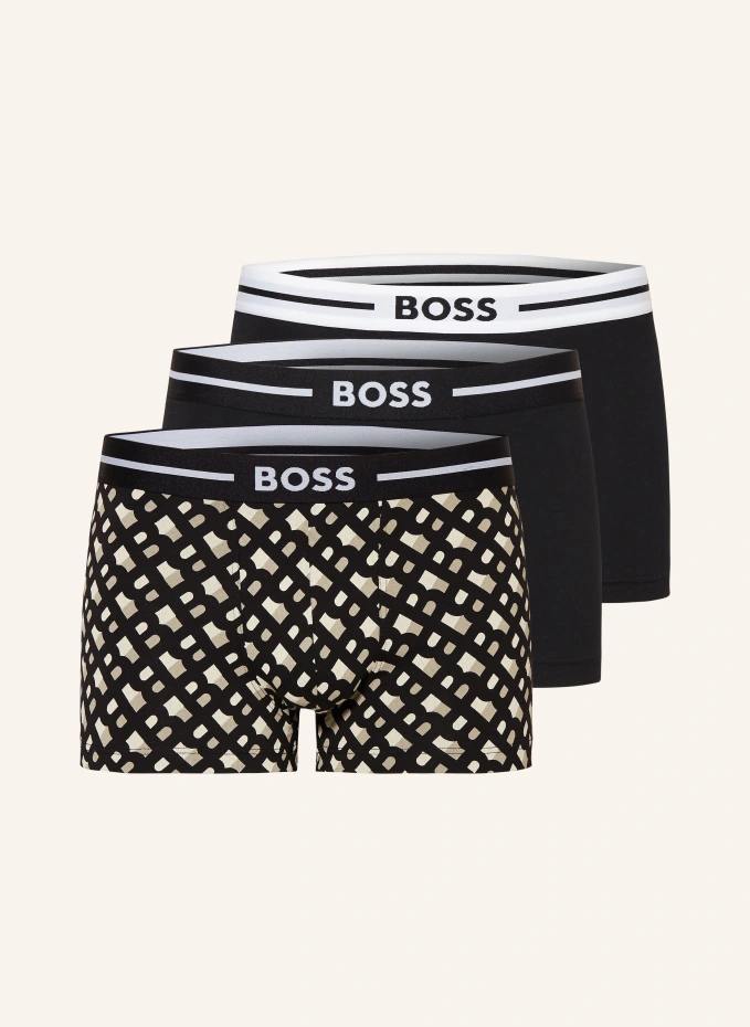 

Комплект из 3 боксеров Boss, черный