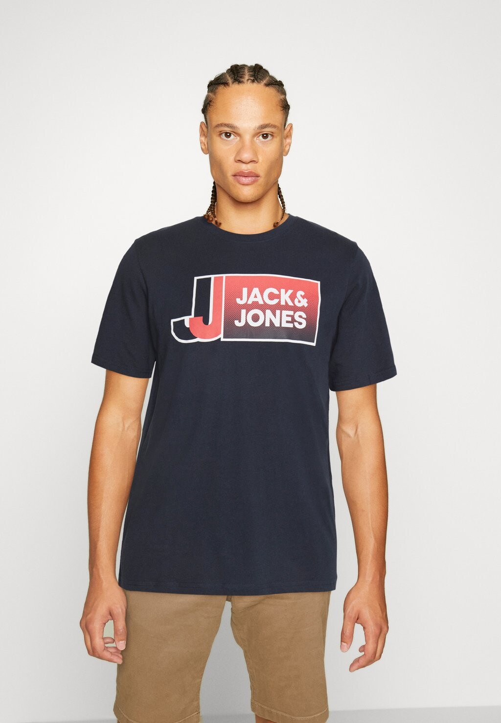 

Футболка с принтом Jack & Jones, темно-синий