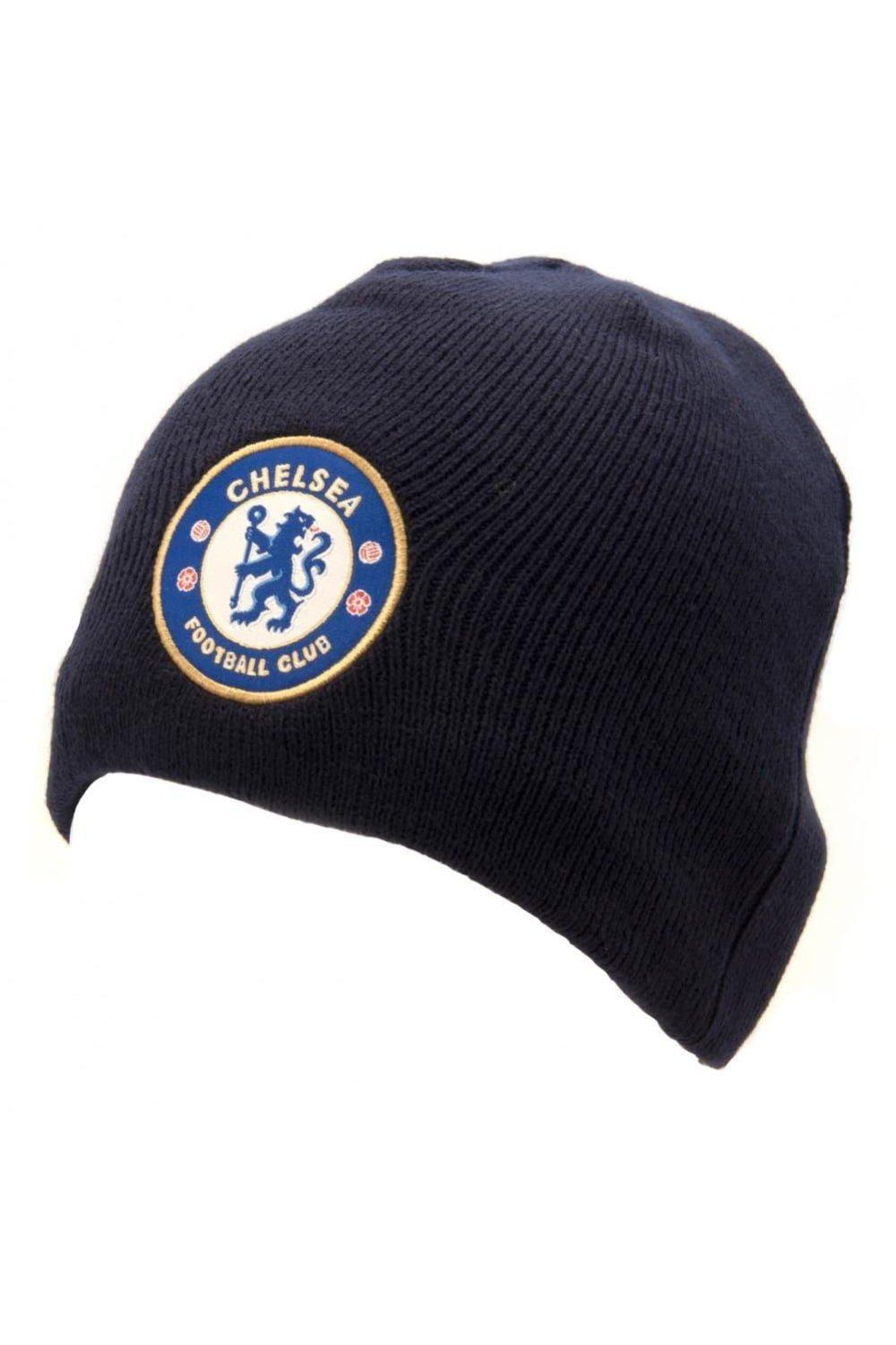 Официальная вязаная шапка Chelsea FC, темно-синий шапка гриффиндор с гербом универсальный детский размер