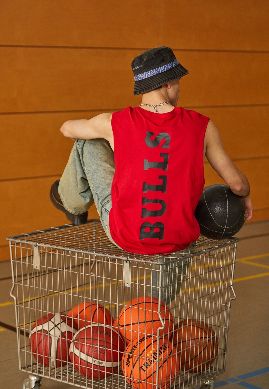 

Команда Nba Chicago Bulls Sleeveless New Era, цвет red/black