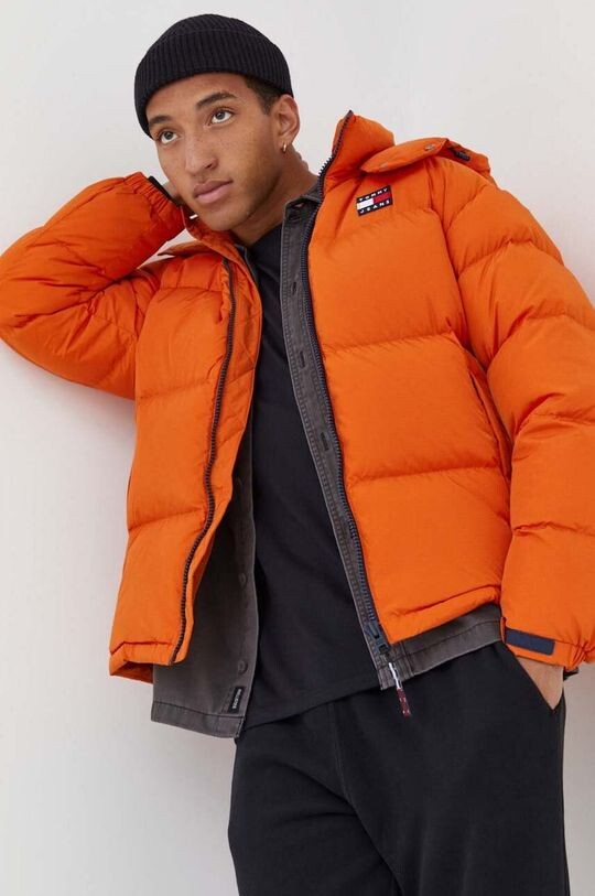 

Пуховик Tommy Jeans, оранжевый