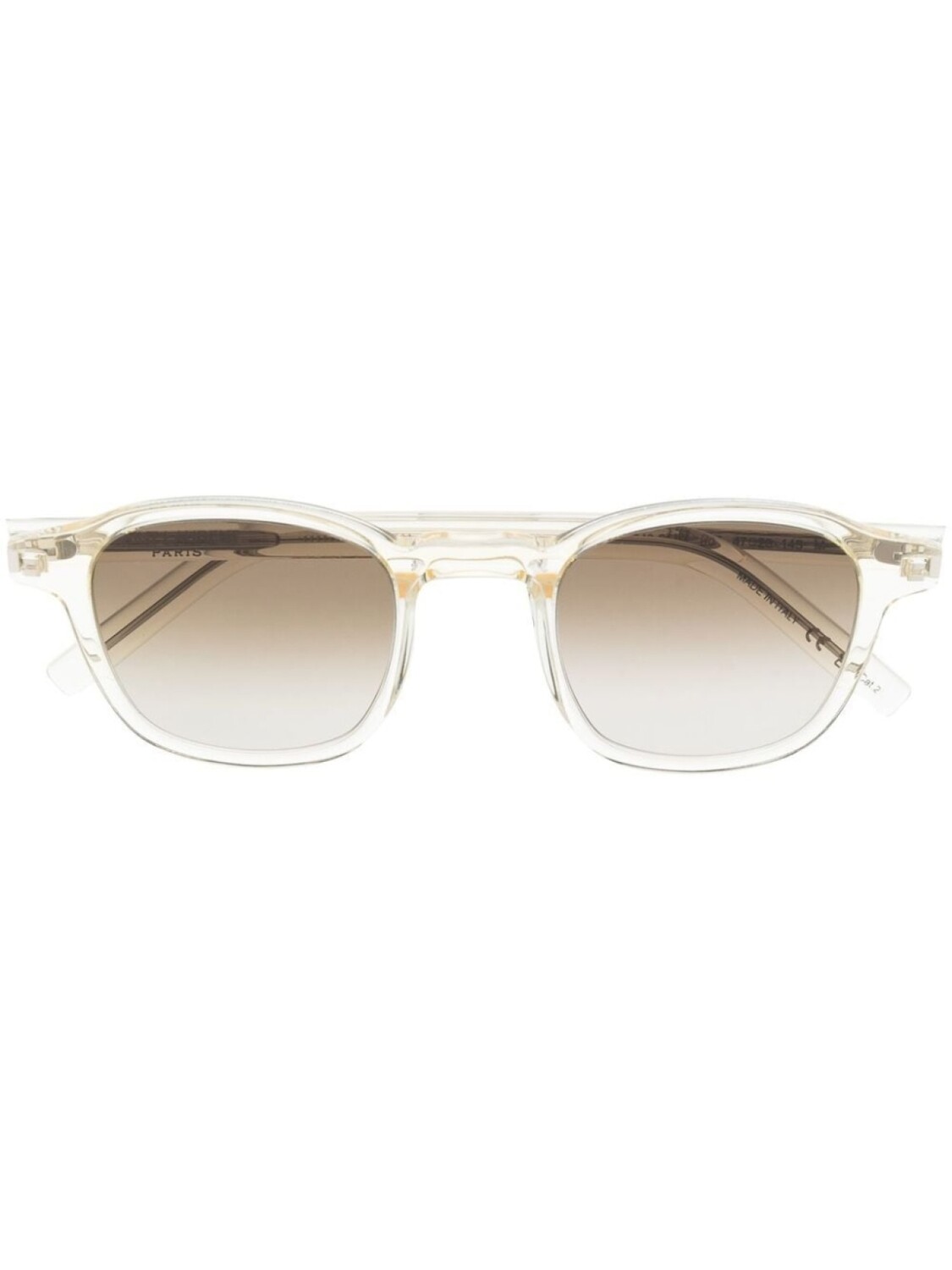 

Saint Laurent Eyewear солнцезащитные очки в круглой оправе черепахового цвета, желтый