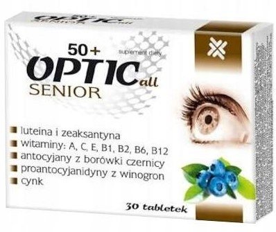 Optic, Senior, БАД 50+ OpticAll, 30 таблеток. Pharmacy Laboratories