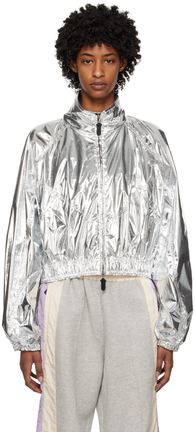 

Moncler Genius Серебристая куртка Flatbush Moncler x Alicia Keys