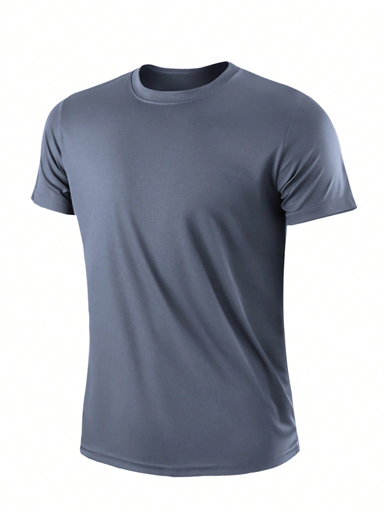 2 шт. комплект свободных футболок с короткими рукавами для тренировок и бега для мужчин, серый