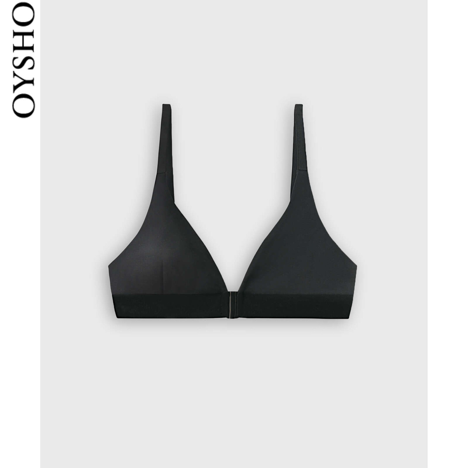 

Бюстгальтер на пуговицах Oysho Black Right Cup, черный