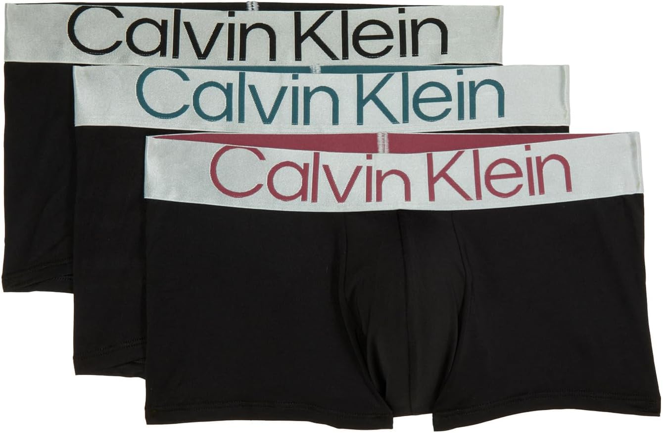 

Трусики из экологически чистой стали с низкой посадкой, 3 шт. Calvin Klein Underwear, цвет Black Bodies/Black/Dark Slate/Crushed Berry Logos