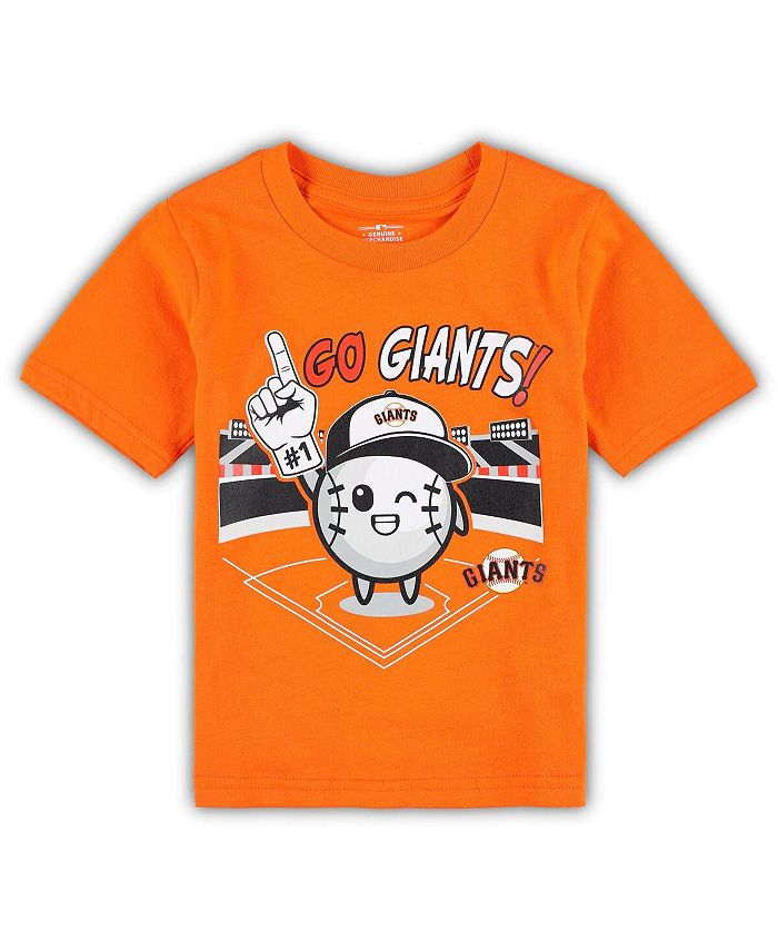Оранжевая футболка San Francisco Giants Ball Boy для новорожденных Outerstuff, оранжевый черный боди для новорожденных san francisco giants hit and run для новорожденных outerstuff черный
