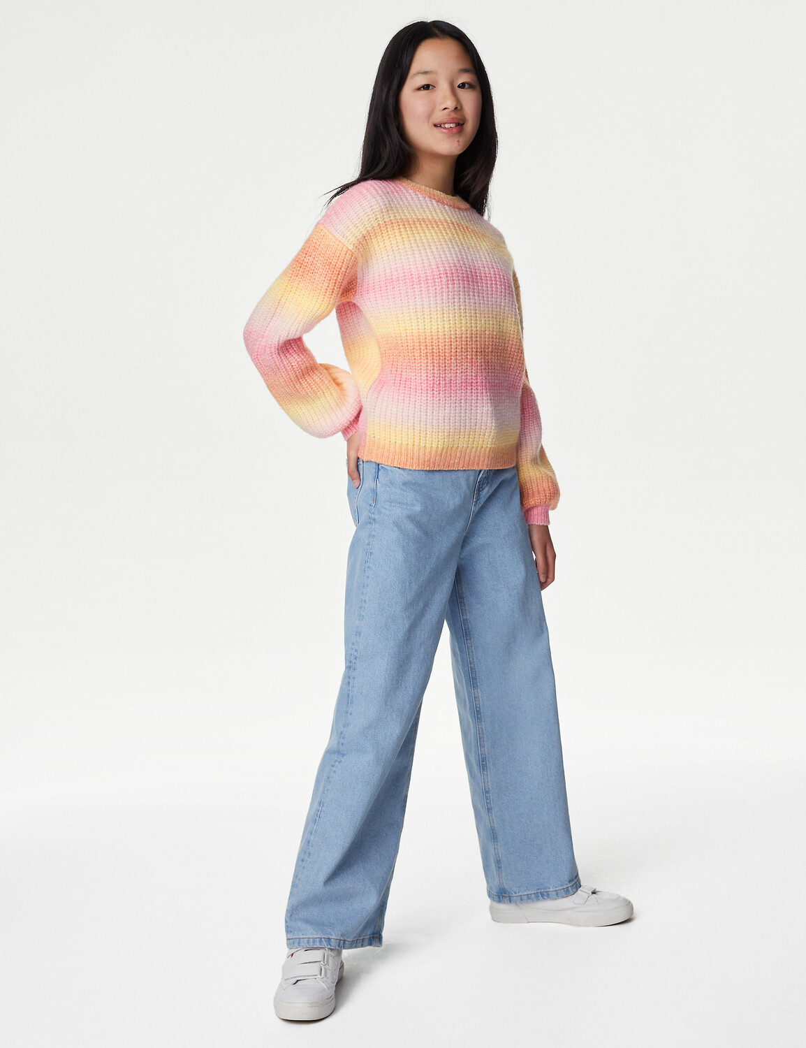 

Джемпер с эффектом омбре (6–16 лет) Marks & Spencer, мульти