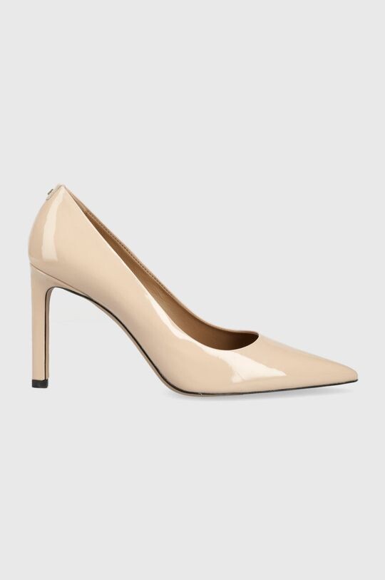 

Кожаные туфли BOSS на высоком каблуке Janet Pump 90-P_N Boss, бежевый