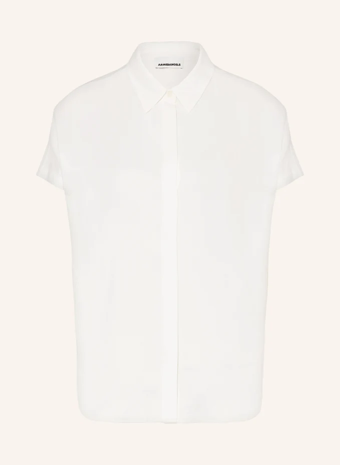 Блузка-рубашка ларисаана Armedangels, белый цена и фото