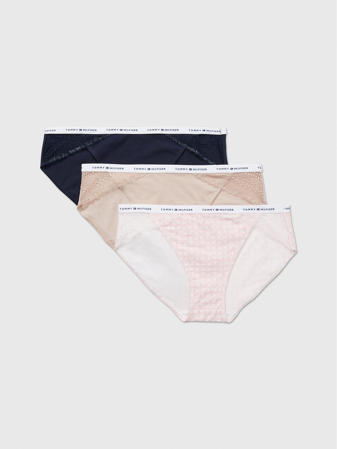 

Детское бикини с хлопковой отделкой и кружевной отделкой, 3 шт. Tommy Hilfiger