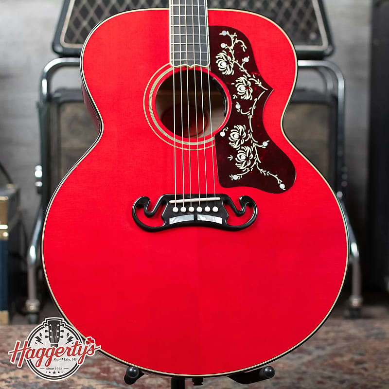 Акустическая гитара Gibson Orianthi SJ-200 - Cherry with Hardshell Case акустическая гитара gibson sj 200 standard wine red w case