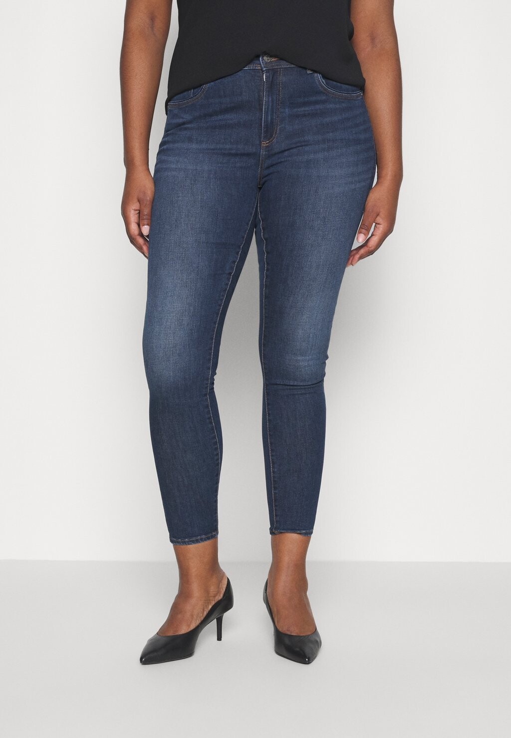 

Джинсы Skinny Fit ONLY Curve, темно-синий