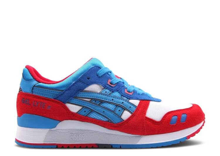 

Кроссовки ASICS GEL LYTE 3 'RED DIRECTOIRE BLUE', белый