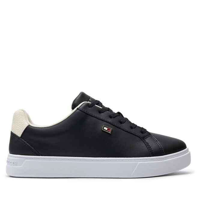 цена Кроссовки Tommy Hilfiger Flag Court Sneaker FW0FW08072 Black BDS, черный