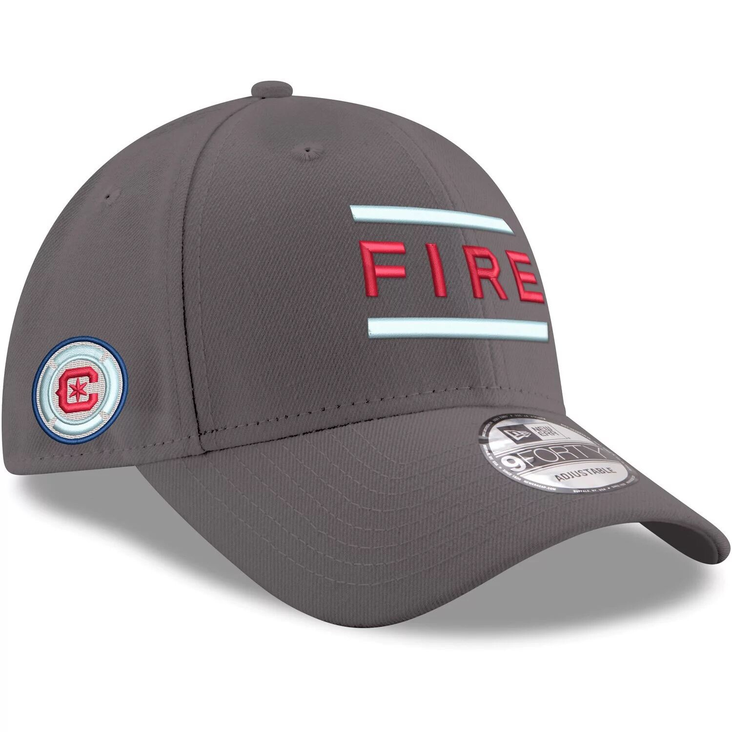 

Мужская регулируемая кепка New Era Graphite Chicago Fire Team Wordmark 9FORTY