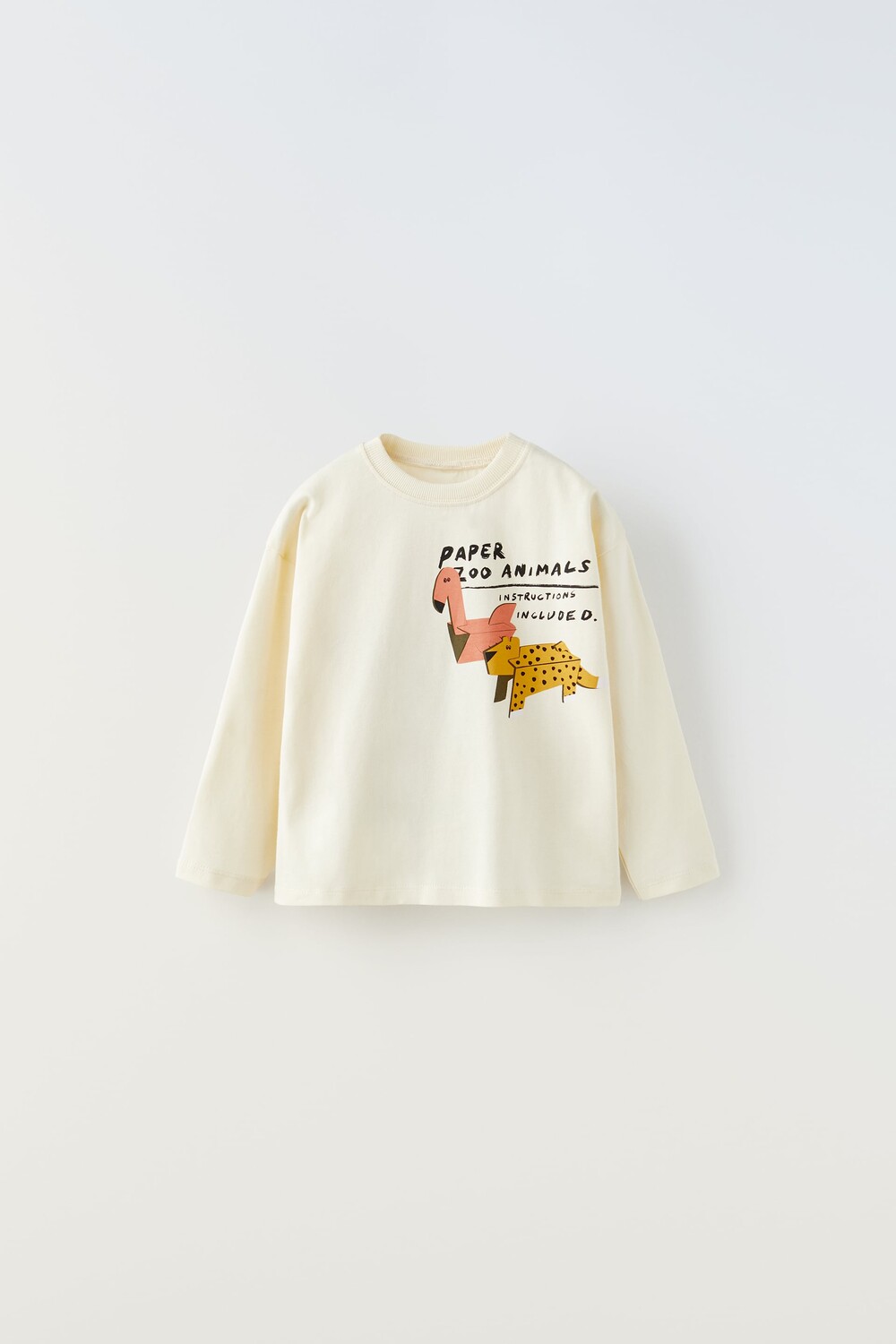 

Футболка с животными темами Zara, светло-желтый