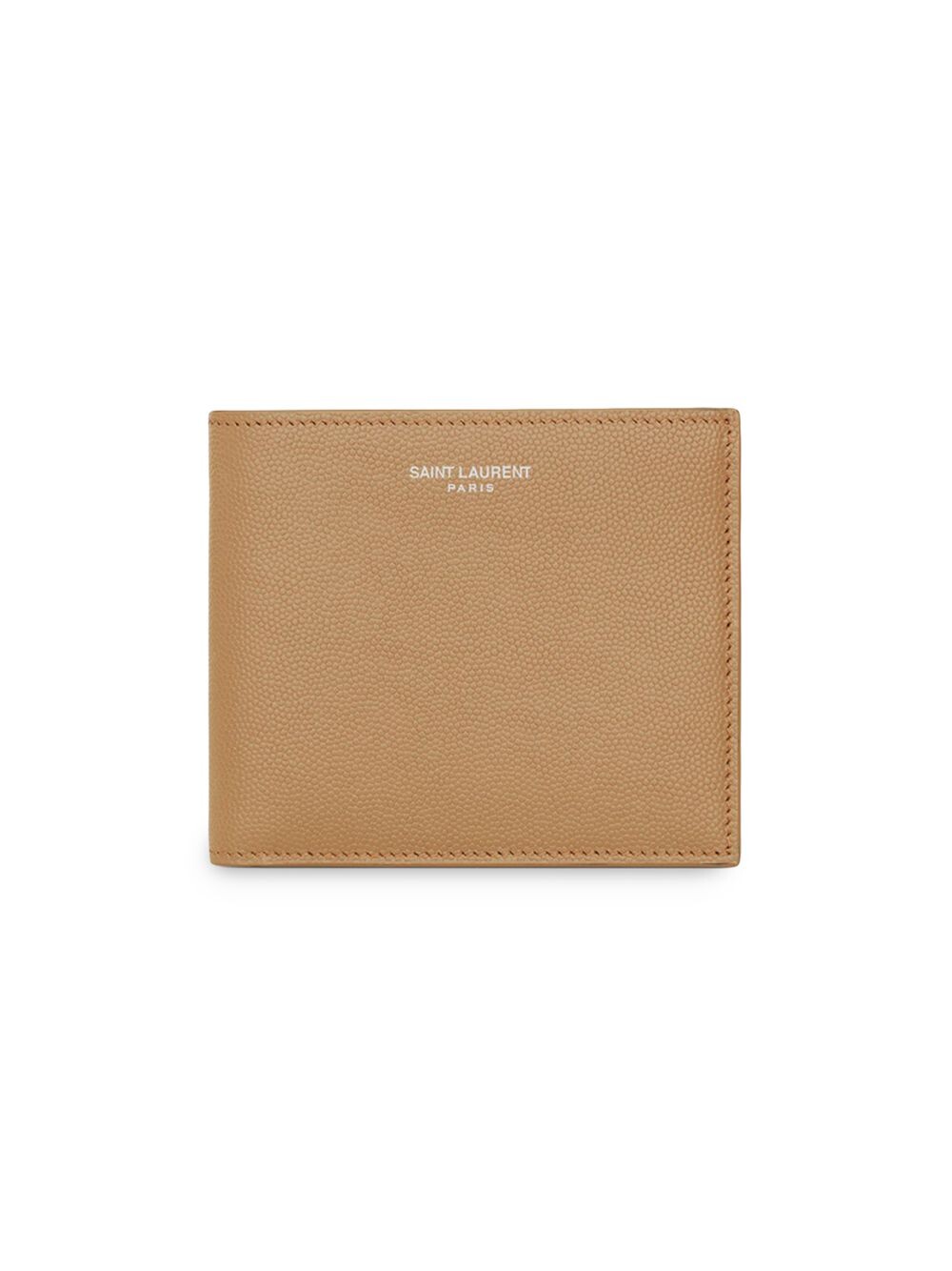 

Бумажник Saint Laurent Paris East West из тисненой кожи Grain De Poudre Saint Laurent, бежевый