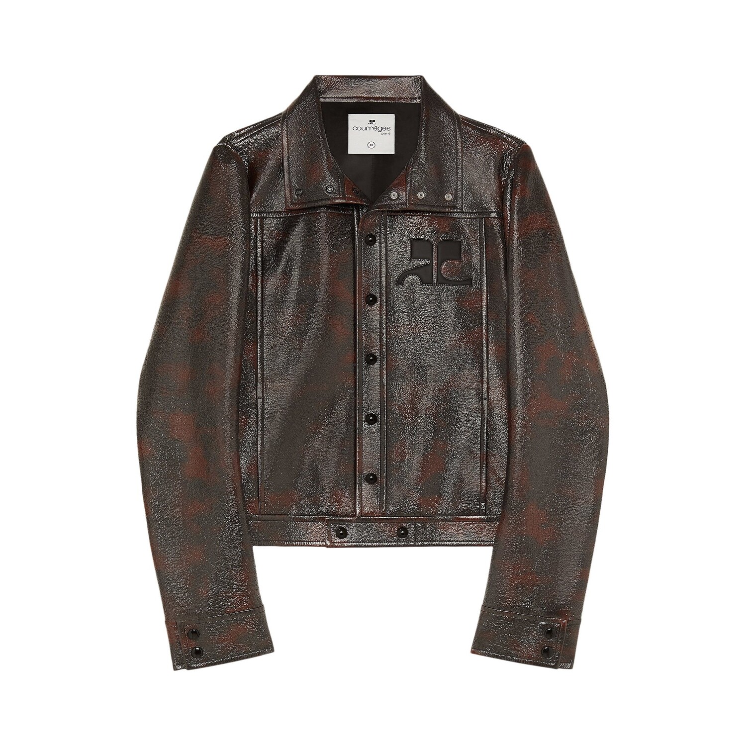 

Легендарная виниловая куртка Courrèges Havana/Tortoise, Серый