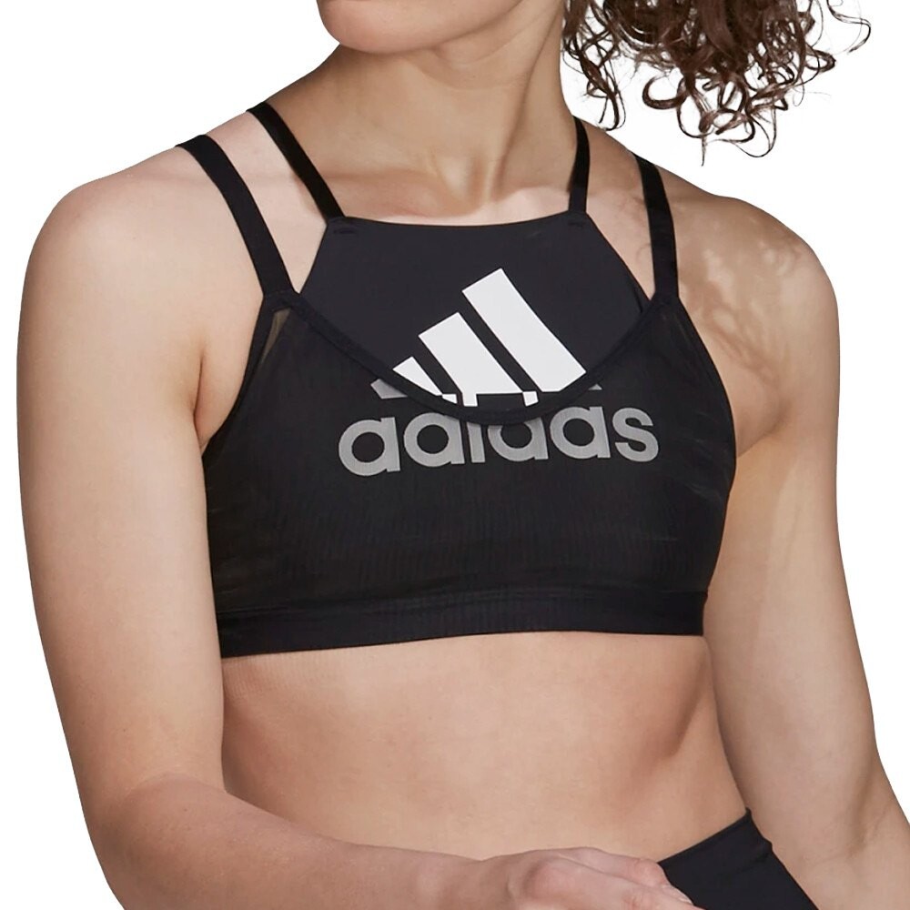 

Бюстгальтер adidas All Me Badge Sport Mesh, черный