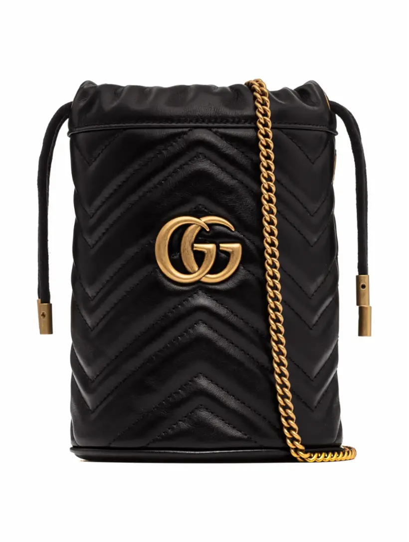 

Сумка-ведро GG Marmont 2.0 Gucci, черный