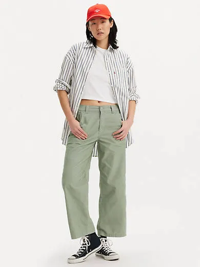 

Легкие вельветовые женские брюки Baggy Carpenter Levi's, зеленый