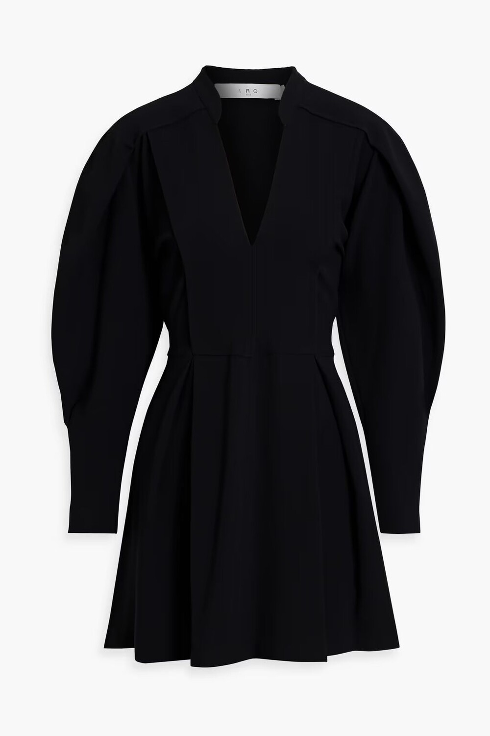

Jiji плиссированное платье мини из крепа Iro, черный