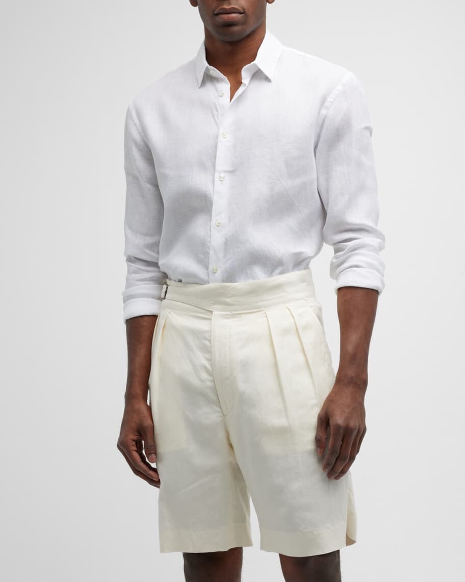 

Мужская льняная спортивная рубашка Giorgio Armani