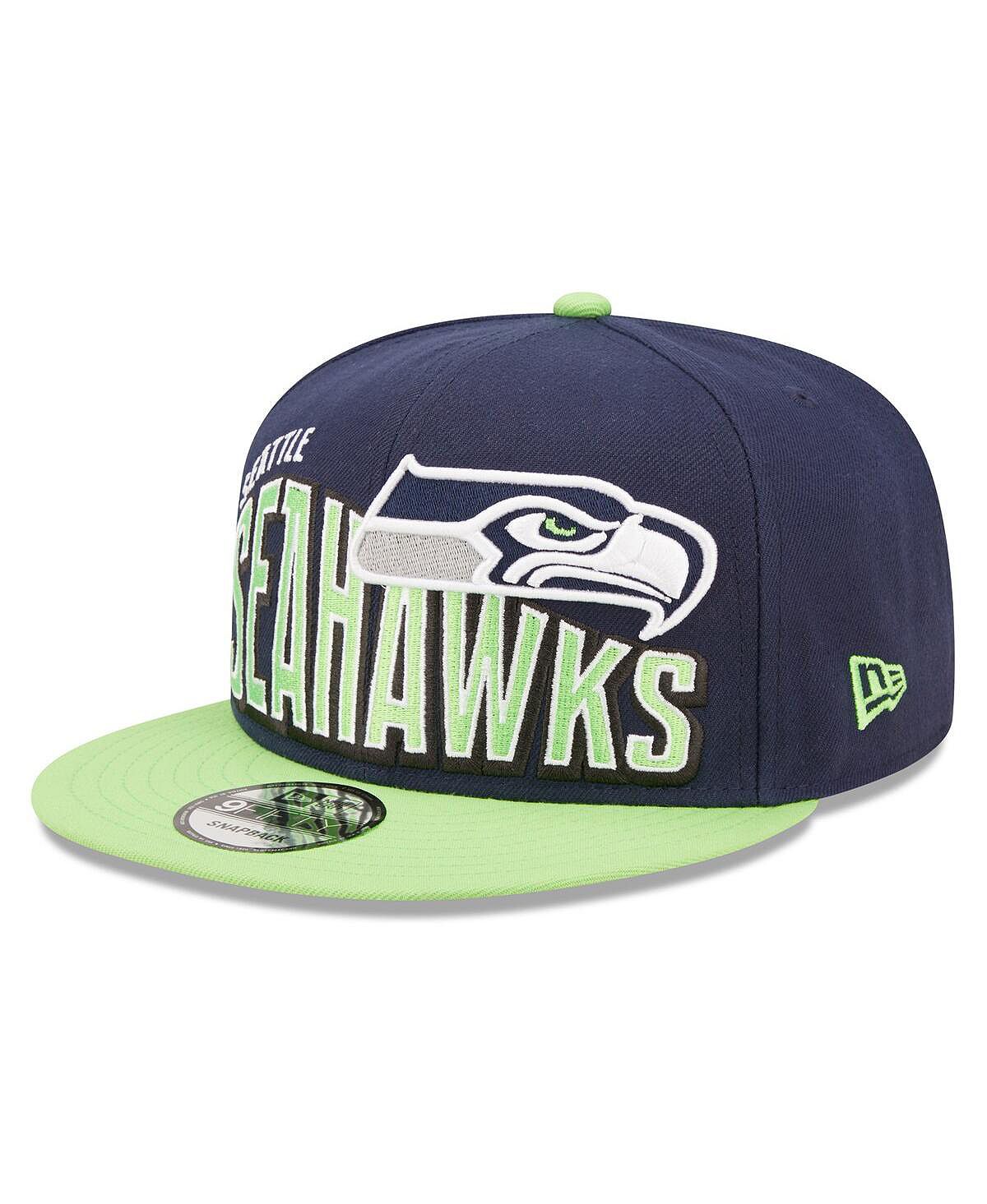 

Мужская темно-синяя, неоново-зеленая бейсболка Seattle Seahawks с надписью Flow 9FIFTY Snapback New Era