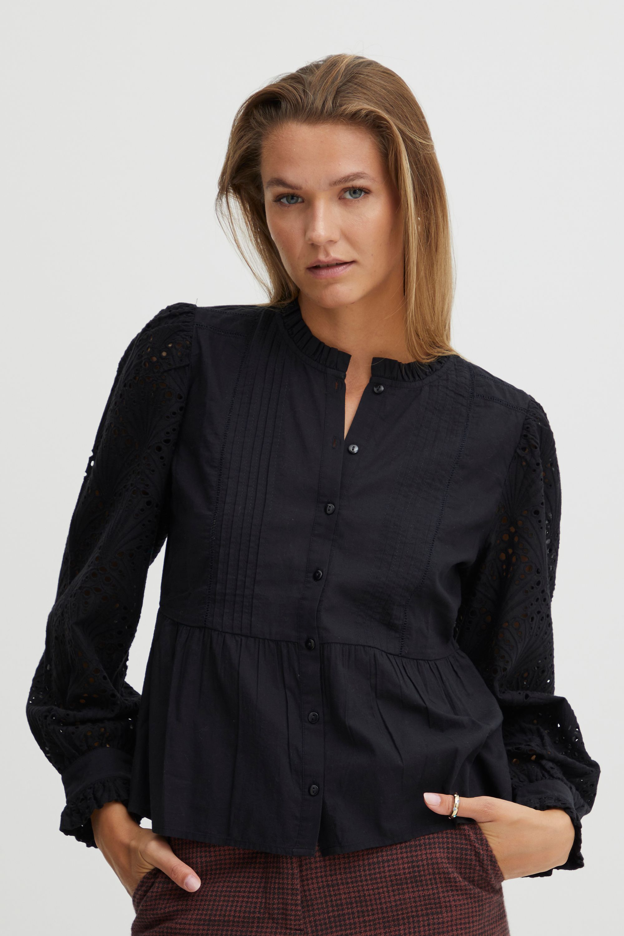 Блуза Atelier Rêve Langarm IRLUIE SH 20117576, черный