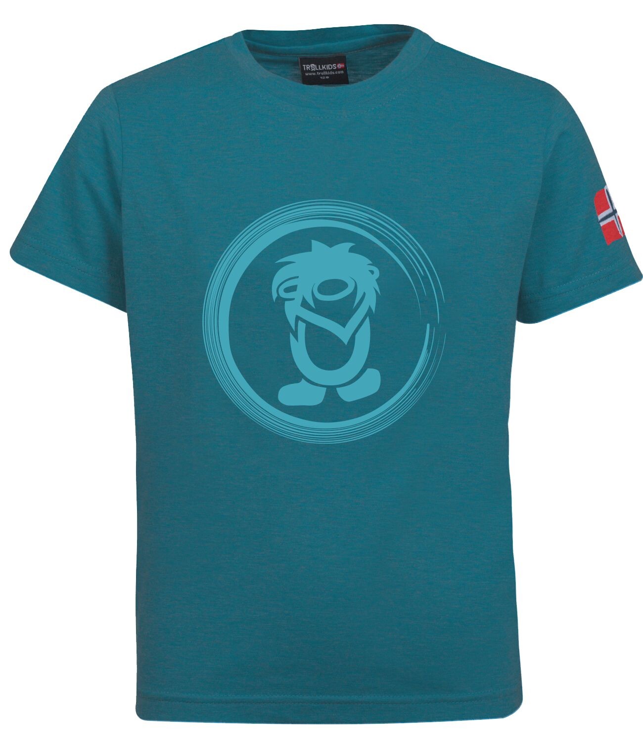 

Футболка Trollkids Trollfjord, цвет Petrolblau