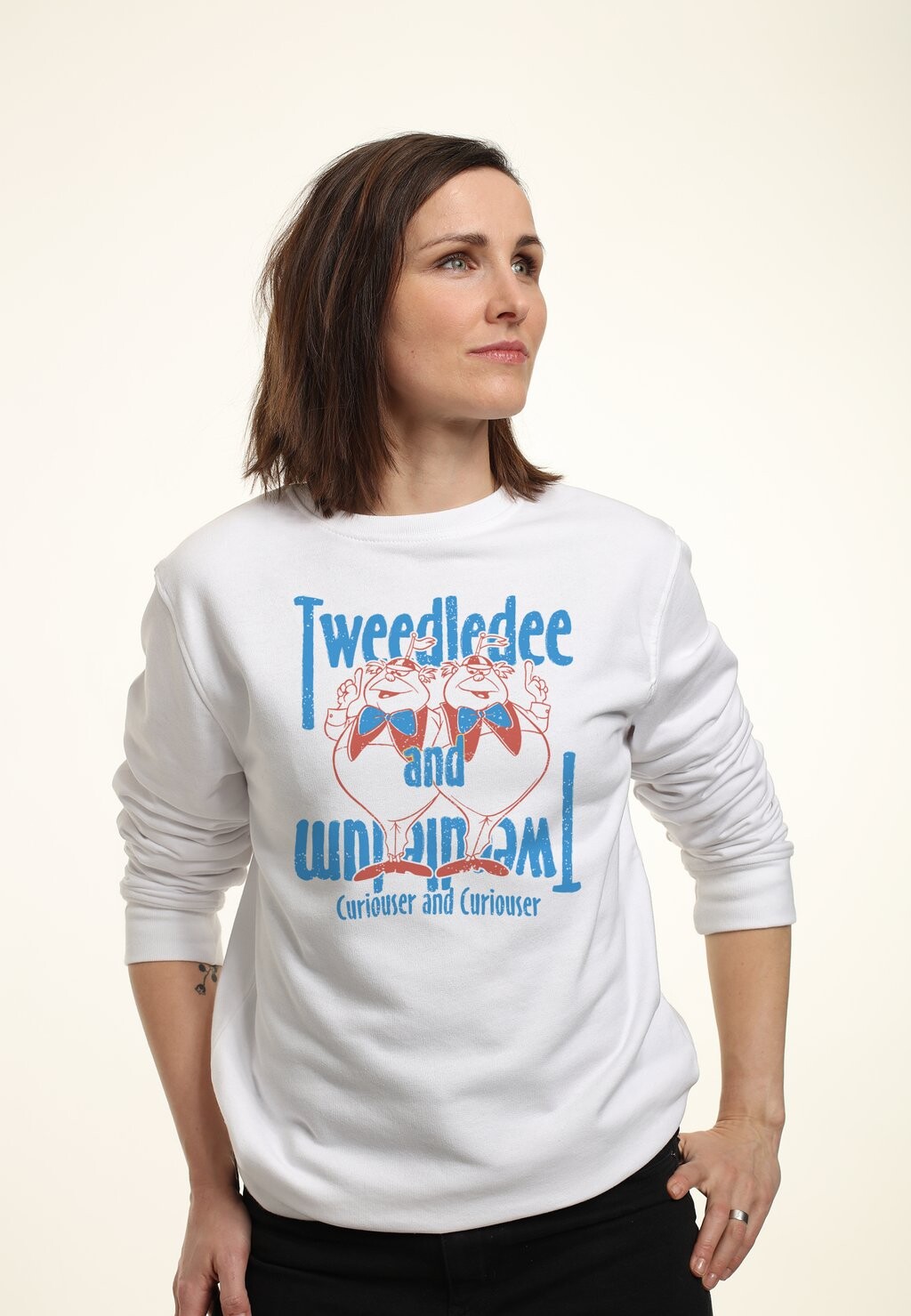 

Толстовка ALICE IN WONDERLAND TWEEDLES Disney, белый
