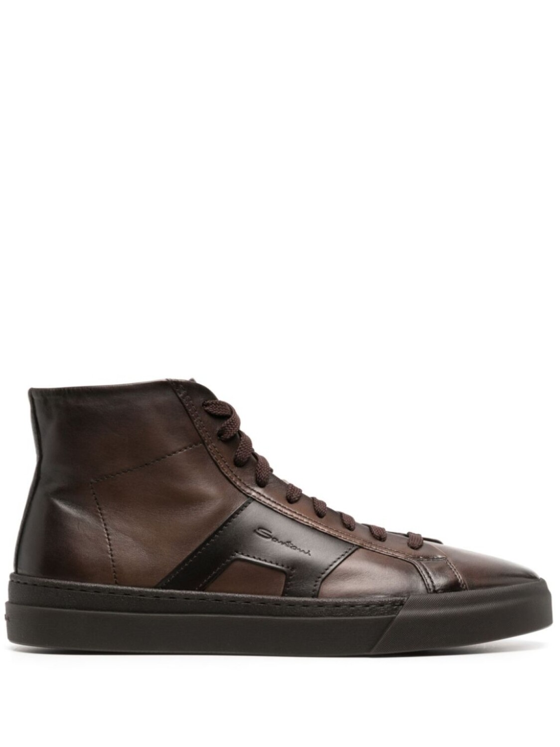 

Santoni кеды Double Buckle, коричневый