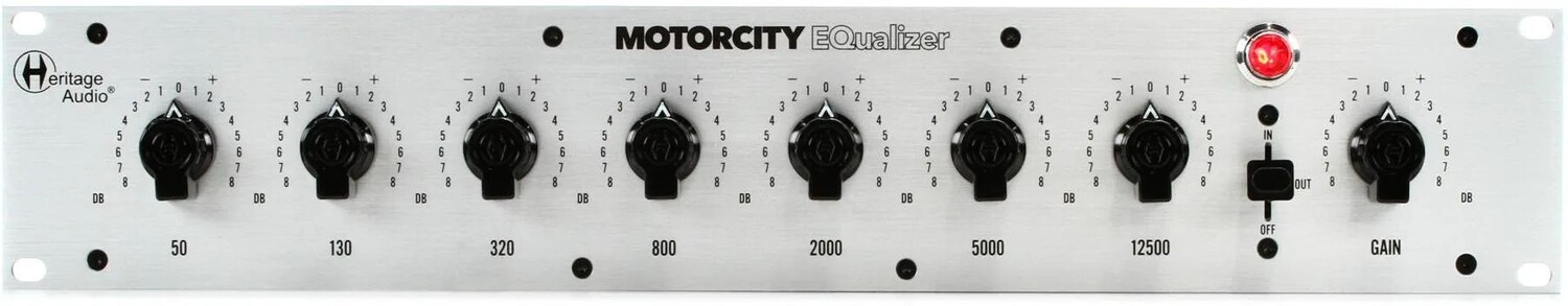 

Эквалайзер Heritage Audio MotorCity — моно, 7-полосный пассивный эквалайзер