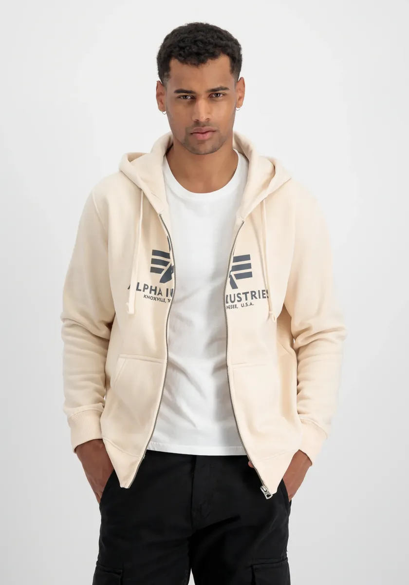 

Толстовка Alpha Industries " Alpha Industries Мужчины - Толстовки Basic Zip Hoody", цвет Jet Stream White