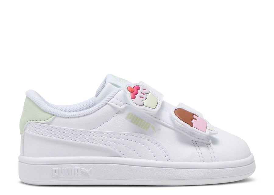 

Кроссовки Puma Smash 3.0 V Infant, цвет Badges White Green Illusion